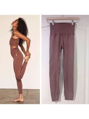 NEW FP Movement | High-Rise 7/8 Length Good Karma Leggings in Nutmeg (XS/S)